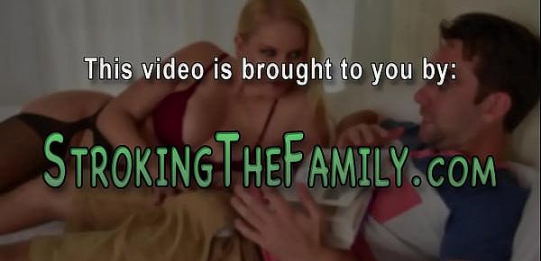  Stepfamily milf and teen in foursome